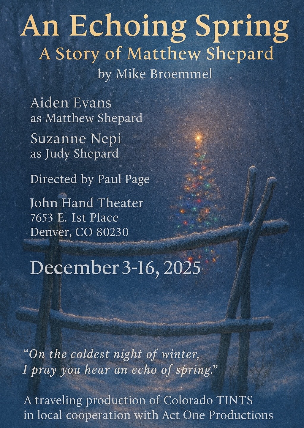 An Echoing Spring: A Story of Matthew Shepard photo 1